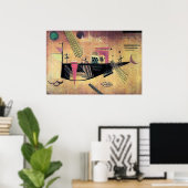 Kandinsky - Wispelturig, beroemd schilderij, Poster (Thuiskantoor)
