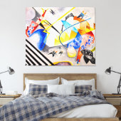 KANDINSKY - WIT CENTRUM - 1921 - Bauhaus - Canvas Afdruk (Insitu (Slaapkamer))