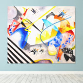 KANDINSKY - WIT CENTRUM - 1921 - Bauhaus - Canvas Afdruk (Insitu (Houten vloer))
