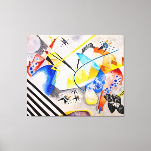 KANDINSKY - WIT CENTRUM - 1921 - Bauhaus - Canvas Afdruk (Voorkant)