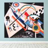 KANDINSKY - WIT KRUIS - 1922 - Bauhaus - Canvas Afdruk (Insitu (Houten vloer))