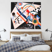 KANDINSKY - WIT KRUIS - 1922 - Bauhaus - Canvas Afdruk (Insitu (Slaapkamer))