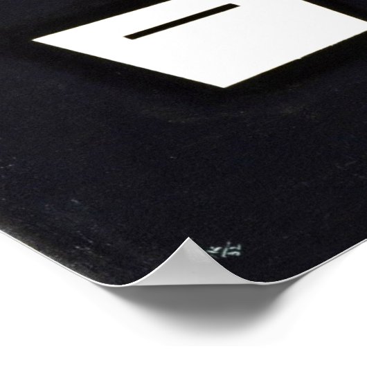 Kandinsky - Wit - Zachte en Harde, Poster (Hoek)