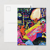 Kandinsky - Witte Geluid, beroemd schilderij,  Briefkaart (Voorkant / Achterkant)