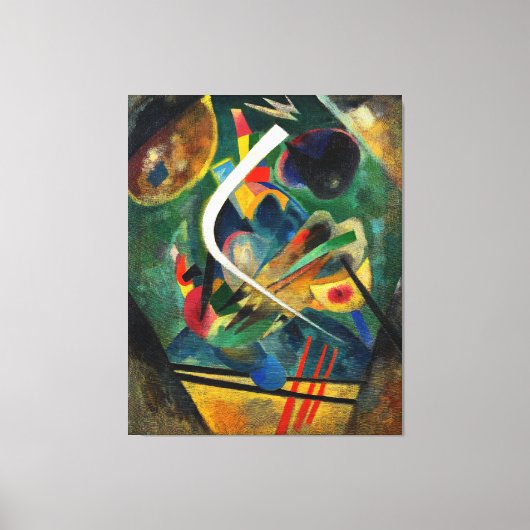 KANDINSKY - WITTE LIJN - WITTE STREEK - 1920 - CANVAS AFDRUK (Voorkant)