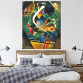 KANDINSKY - WITTE LIJN - WITTE STREEK - 1920 - CANVAS AFDRUK (Insitu (Slaapkamer))