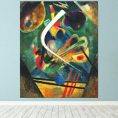 KANDINSKY - WITTE LIJN - WITTE STREEK - 1920 - CANVAS AFDRUK (Insitu (Houten vloer))