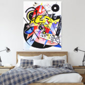 KANDINSKY - WITTE STIP - 1923 - Bauhaus - Canvas Afdruk (Insitu (Slaapkamer))