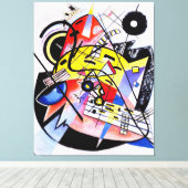 KANDINSKY - WITTE STIP - 1923 - Bauhaus - Canvas Afdruk (Insitu (Houten vloer))