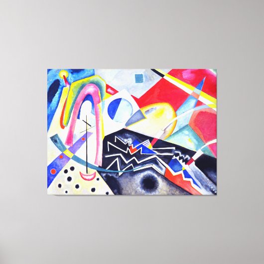 KANDINSKY - WITTE ZIGZAGGEN - 1922 - Bauhaus - Canvas Afdruk (Voorkant)