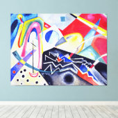 KANDINSKY - WITTE ZIGZAGGEN - 1922 - Bauhaus - Canvas Afdruk (Insitu (Houten vloer))