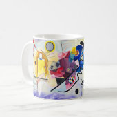 Kandinsky – Yellow–Red–Blue - Aangepaste tekst Koffiemok (Voorkant links)