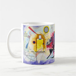 Kandinsky – Yellow–Red–Blue - Aangepaste tekst Koffiemok