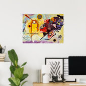 Kandinsky Yellow Red Blue Abstract Canvas schilder Poster (Thuiskantoor)