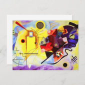 Kandinsky Yellow Red Blue Briefkaart (Voorkant / Achterkant)