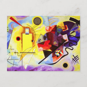 Kandinsky Yellow Red Blue Briefkaart