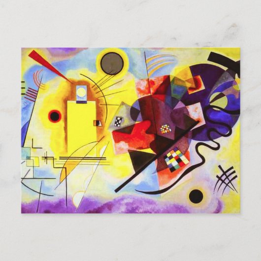Kandinsky Yellow Red Blue Briefkaart (Voorkant)