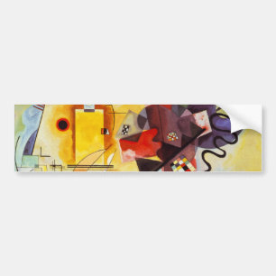Kandinsky Yellow Red Blue Bumpersticker