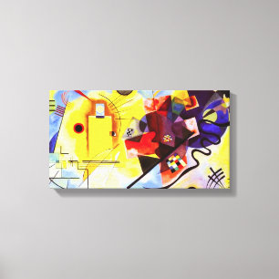 Kandinsky Yellow Red Blue Canvas Wrap Afdruk