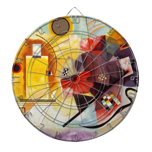 Kandinsky Yellow Red Blue Dartbord (Voorkant)