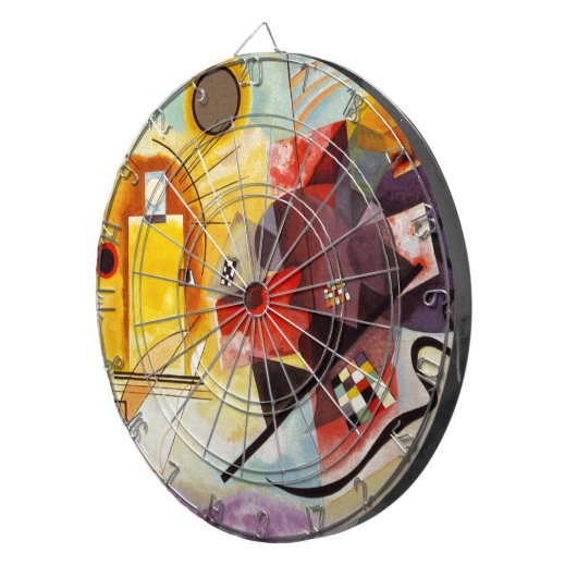 Kandinsky Yellow Red Blue Dartbord (Voorkant Rechts)