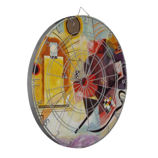 Kandinsky Yellow Red Blue Dartbord (Voorkant Links)