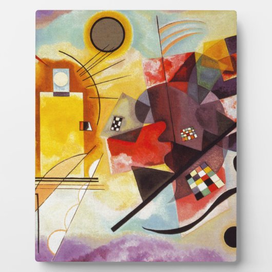 Kandinsky Yellow Red Blue Fotoplaat (Voorkant)