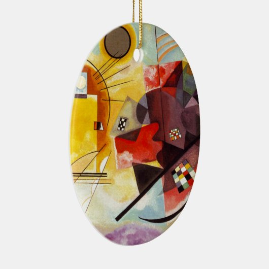 Kandinsky Yellow Red Blue Keramisch Ornament (Rechts)