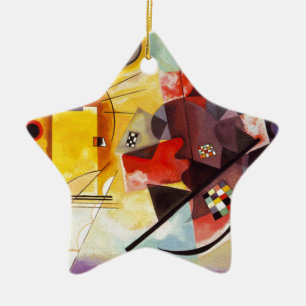 Kandinsky Yellow Red Blue Keramisch Ornament