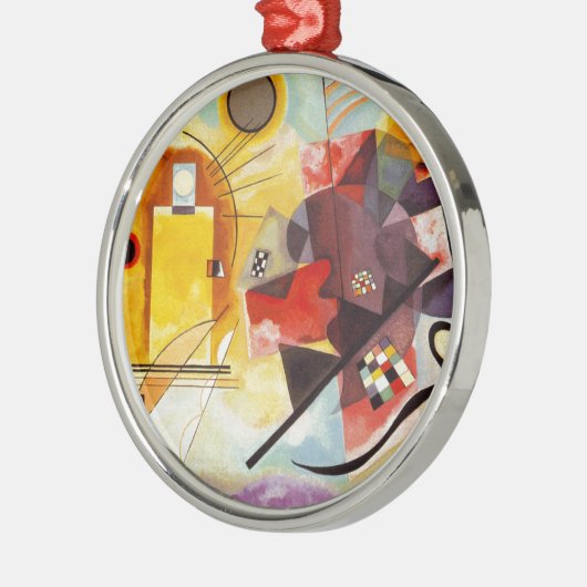Kandinsky Yellow Red Blue Metalen Ornament (Links)