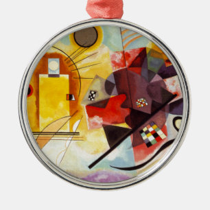 Kandinsky Yellow Red Blue Metalen Ornament