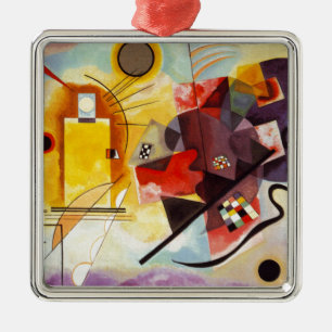 Kandinsky Yellow Red Blue Metalen Ornament