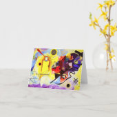 Kandinsky Yellow Red Blue Note Card Kaart (Gele Bloem)