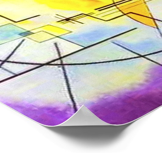 Kandinsky Yellow Red Blue Poster (Hoek)