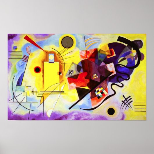 Kandinsky Yellow Red Blue Poster (Voorkant)