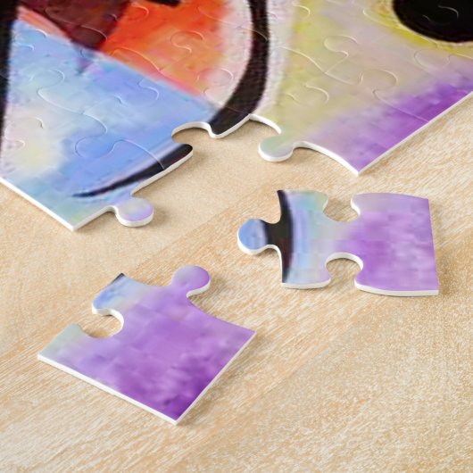 Kandinsky Yellow Red Blue Puzzle Legpuzzel (Zijkant)