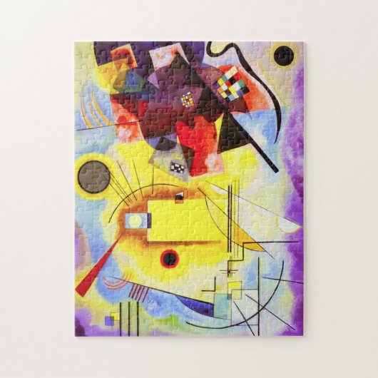 Kandinsky Yellow Red Blue Puzzle Legpuzzel (Verticaal)
