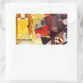Kandinsky Yellow Red Blue Rechthoekige Sticker (Tas)