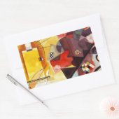 Kandinsky Yellow Red Blue Rechthoekige Sticker (Envelop)