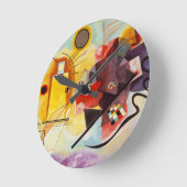 Kandinsky Yellow Red Blue Ronde Klok (Hoek)