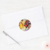 Kandinsky Yellow Red Blue Ronde Sticker (Envelop)