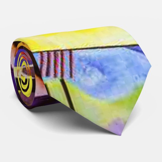 Kandinsky Yellow Red Blue Stropdas (Opgerold)