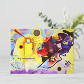 Kandinsky Yellow Red Blue-uitnodigingen Kaart (Staand voorkant)