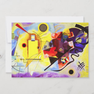 Kandinsky Yellow Red Blue-uitnodigingen Kaart
