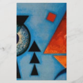 Kandinsky Zachte Harde Abstract Briefpapier (Voorkant)