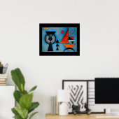Kandinsky Zachte Harde Abstract Poster (Thuiskantoor)