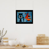 Kandinsky Zachte Harde Abstract Poster (Keuken)