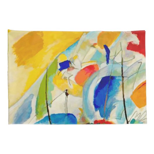 Kandinsky Zeeslag 1913 Kussensloop (Achterkant-Rechts)