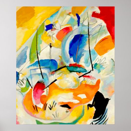 Kandinsky Zeeslag 1913 Poster (Voorkant)