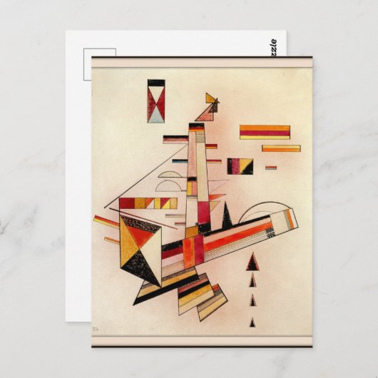 Kandinsky - Zeker, abstracte kunst, Briefkaart (Voorkant / Achterkant)